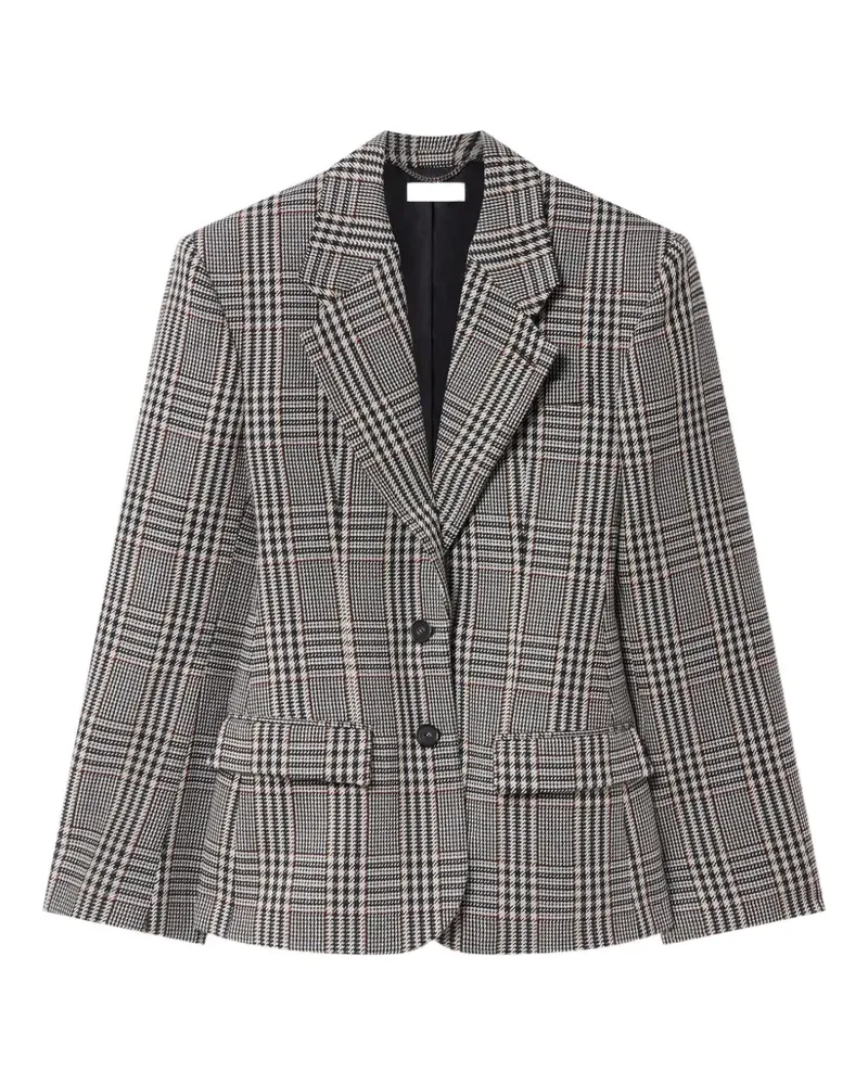 Stella McCartney Blazer mit Prince-of-Wales-Karomuster - Schwarz Schwarz