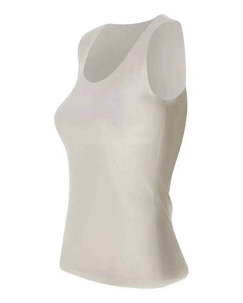 Gran Sasso ribbed-knit tank top - Weiß Weiß