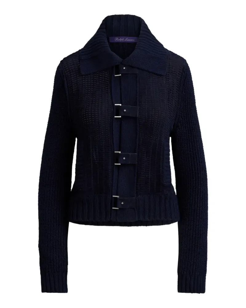 Ralph Lauren Gerippter Cardigan - Blau Blau