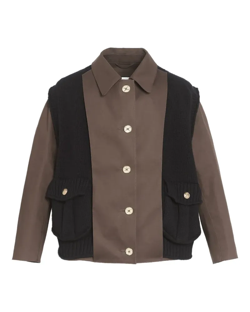 Barrie Jacke im Layering-Look - Braun Braun