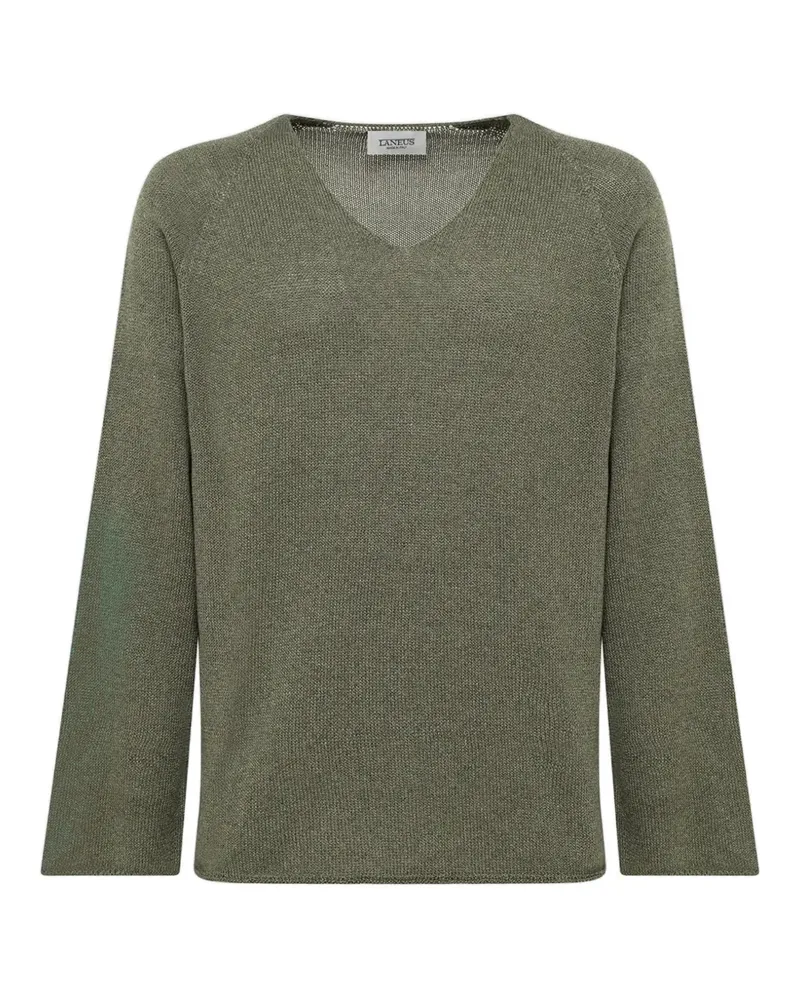 Laneus Pullover mit V-Ausschnitt - Grün Grün