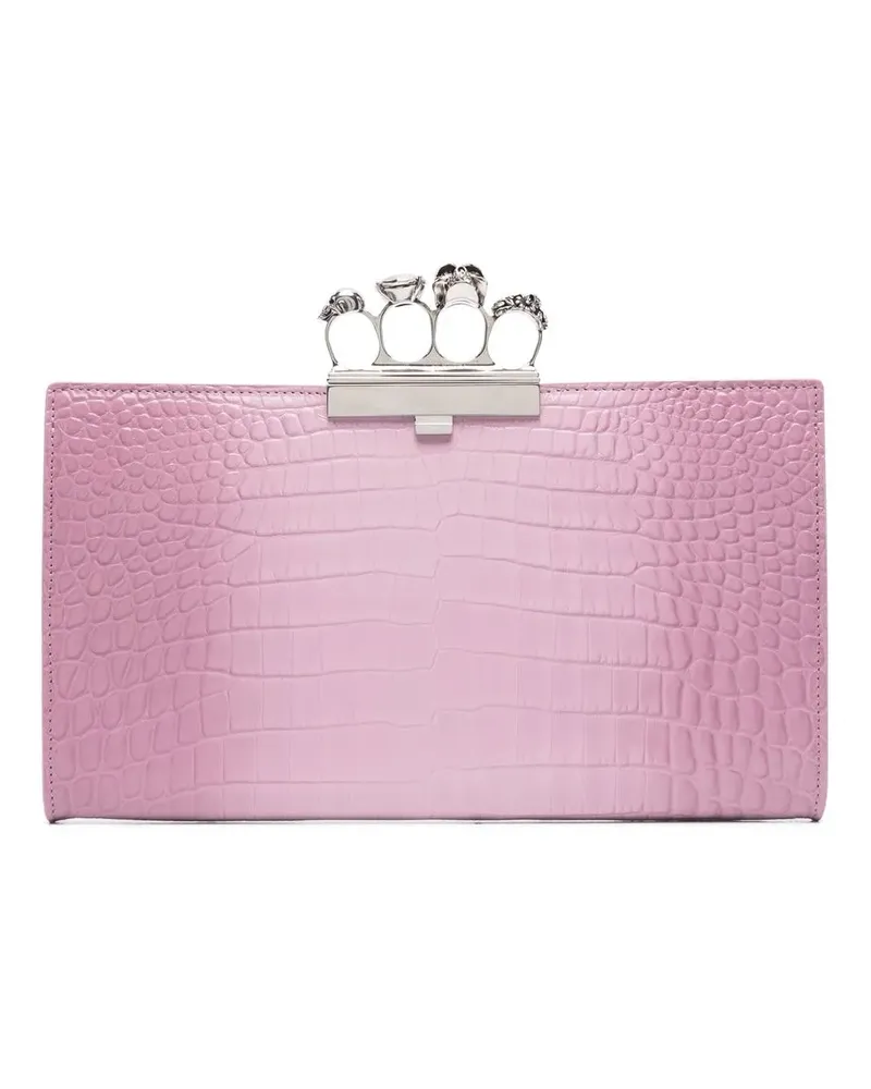 Alexander McQueen Signatur Clutch - Rosa Rosa