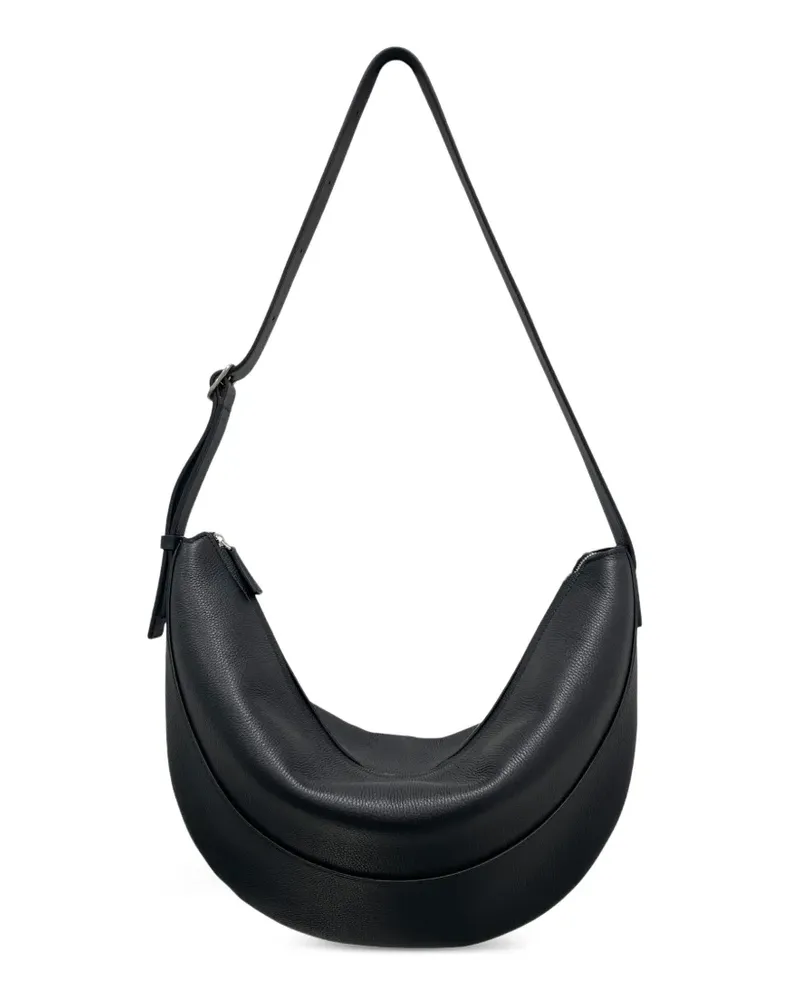 The Row Jouve Crescent shoulder bag - Schwarz Schwarz