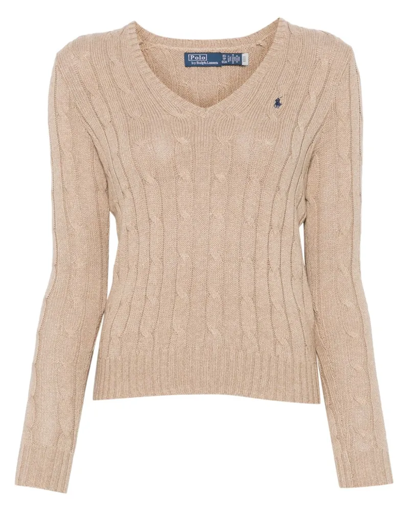 Ralph Lauren Pullover mit Zopfmuster - Nude Nude