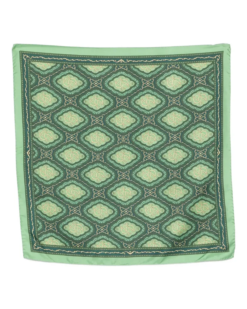 Drôle de Monsieur Le Foulard Médallion Schal mit Muster - Grün Grün