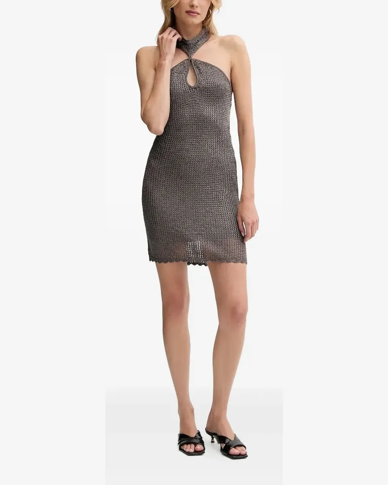 Guess Minka Neckholder-Kleid mit Schlüsselloch - Silber Silber