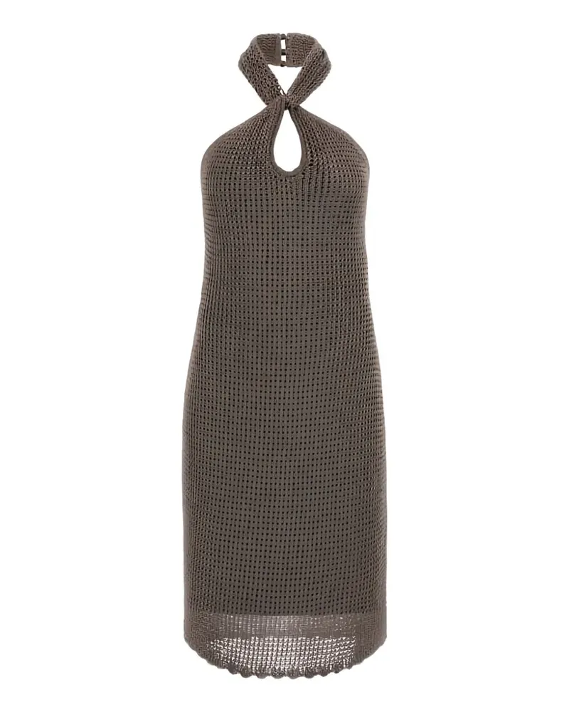 Guess Minka Neckholder-Kleid mit Schlüsselloch - Silber Silber