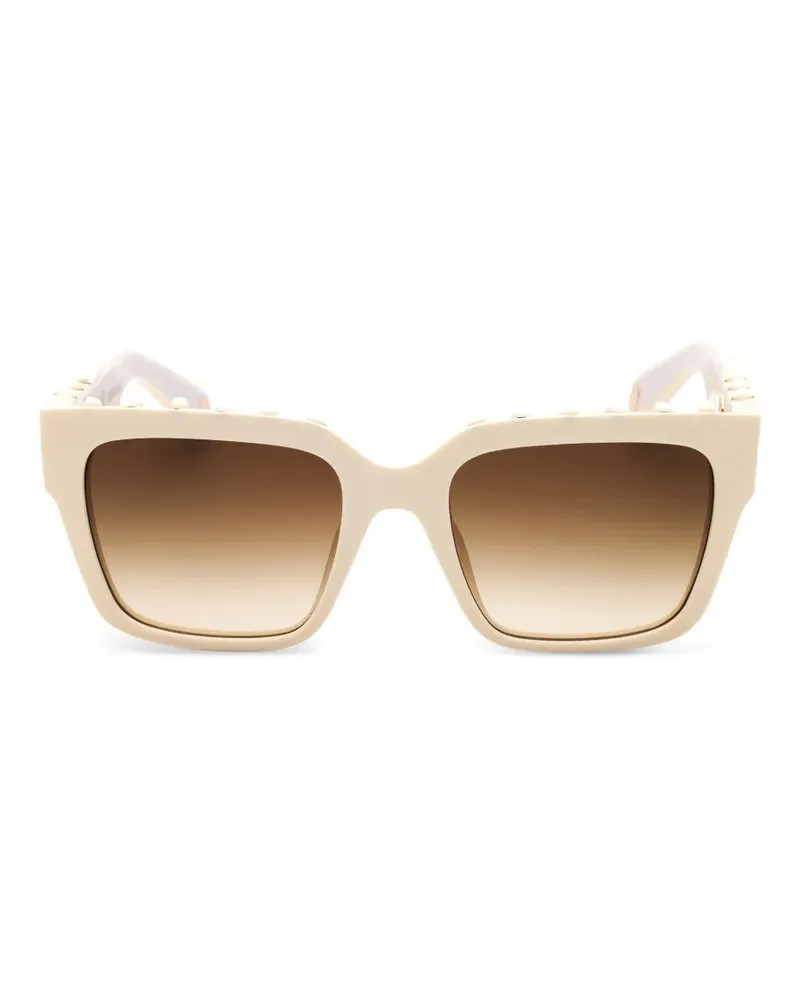 Roberto Cavalli Sonnenbrille mit Logo - Nude Nude