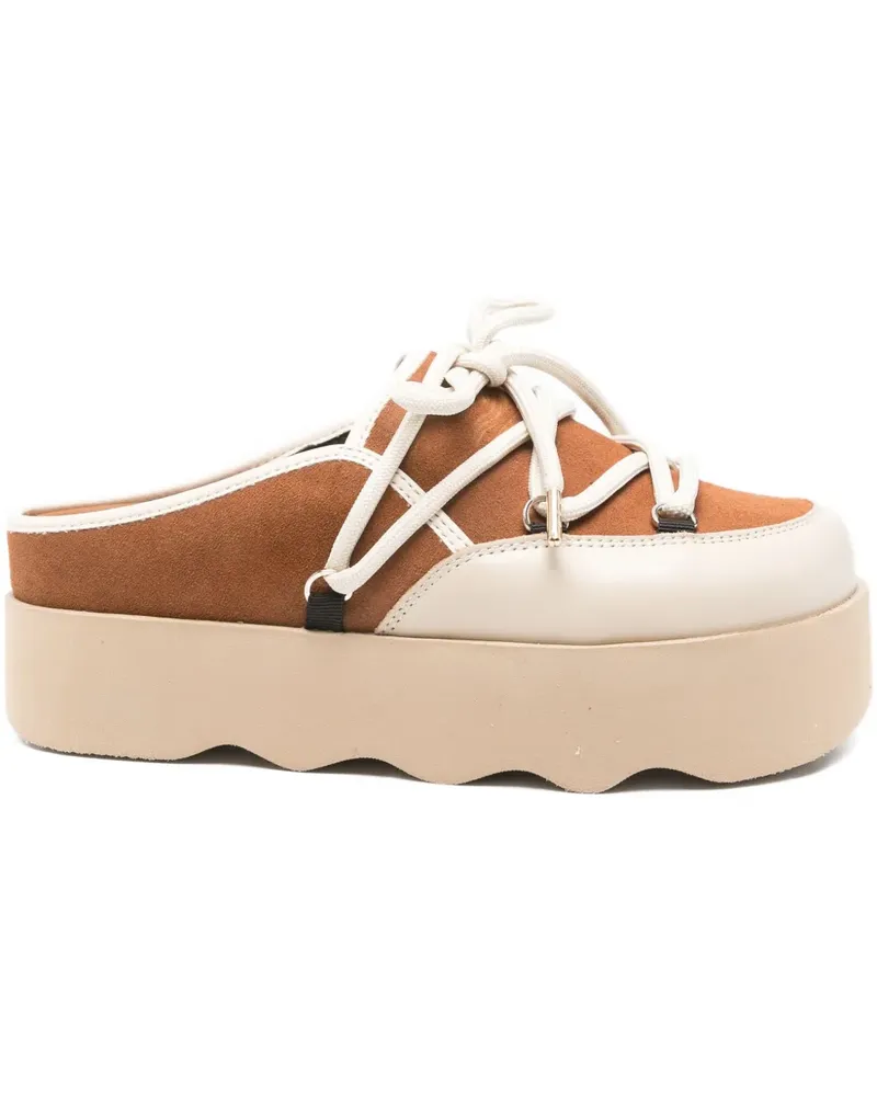 Scholl Slipper mit Plateau - Braun Braun