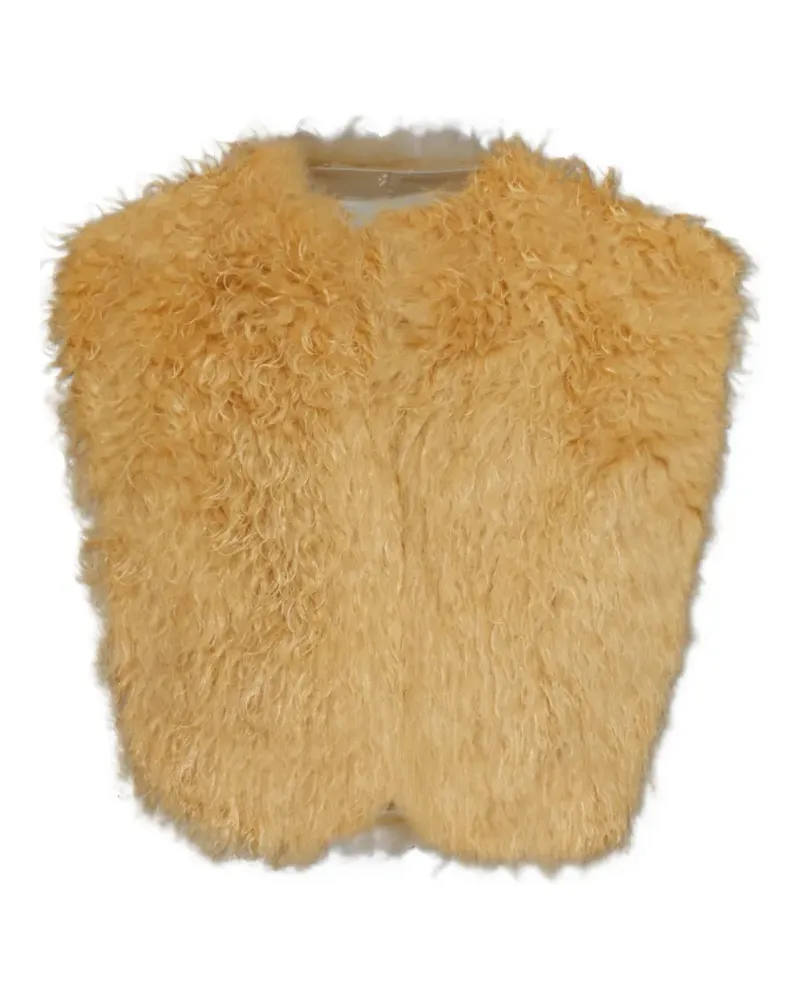 Isabel Marant faux-fur vest - Nude Nude
