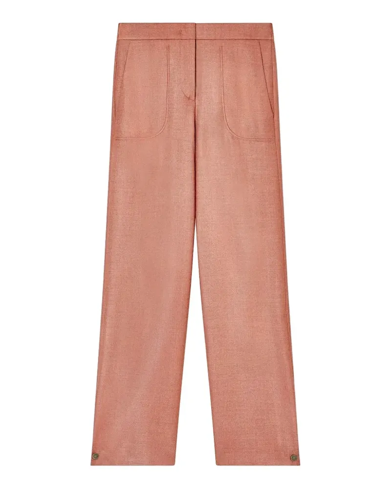 Giorgio Armani Gerade Hose mit geknöpftem Saum - Orange Orange