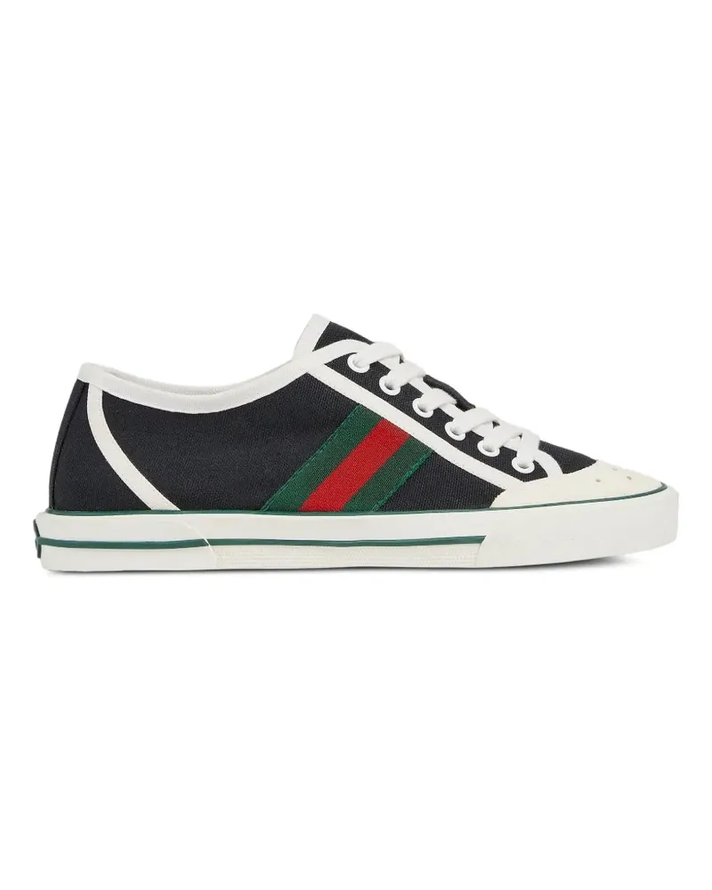Gucci 1977 Web-stripe canvas sneakers - Schwarz Schwarz