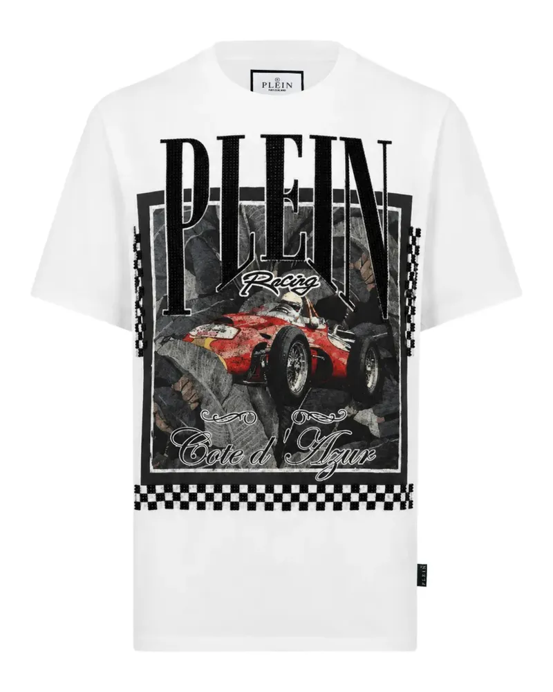 Philipp Plein T-Shirt mit grafischem Print - Weiß Weiß