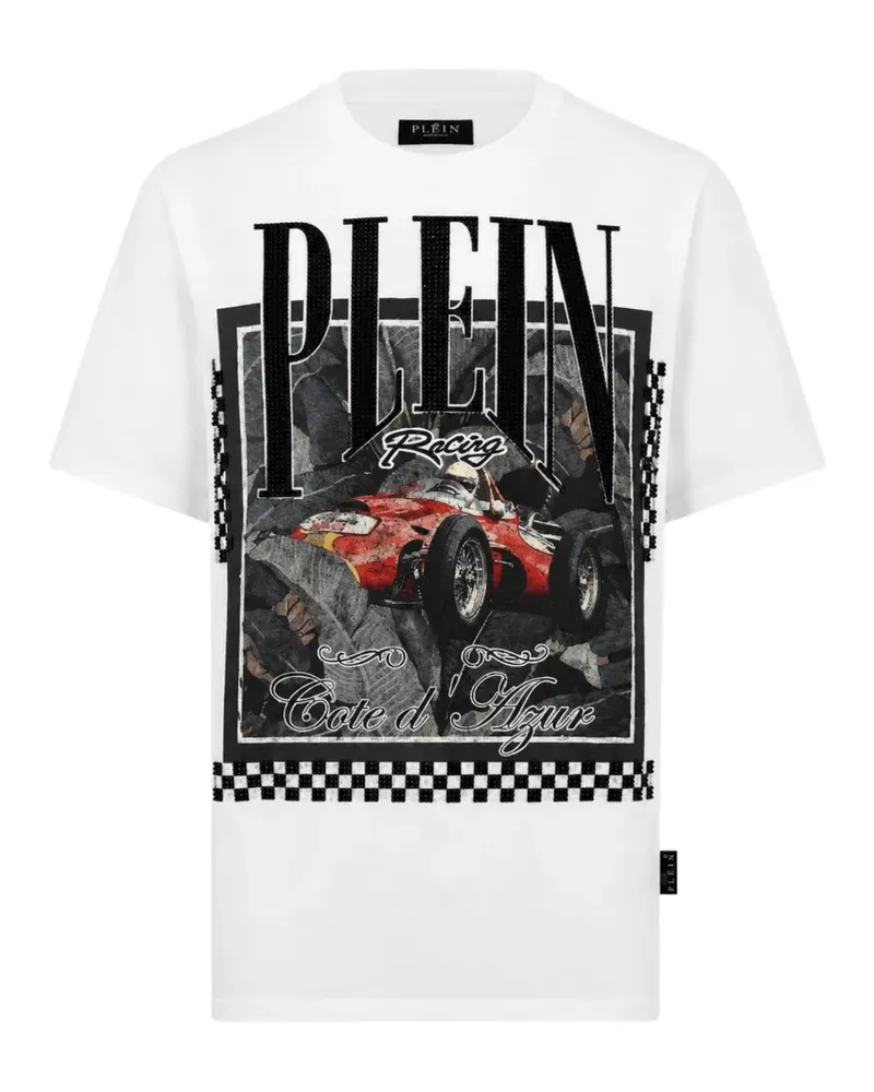 Philipp Plein T-Shirt mit grafischem Print - Weiß Weiß