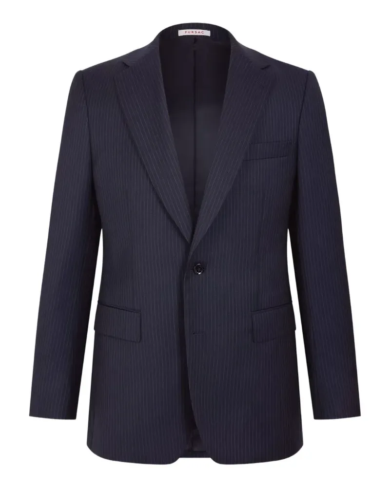 FURSAC striped wool suit jacket - Blau Blau