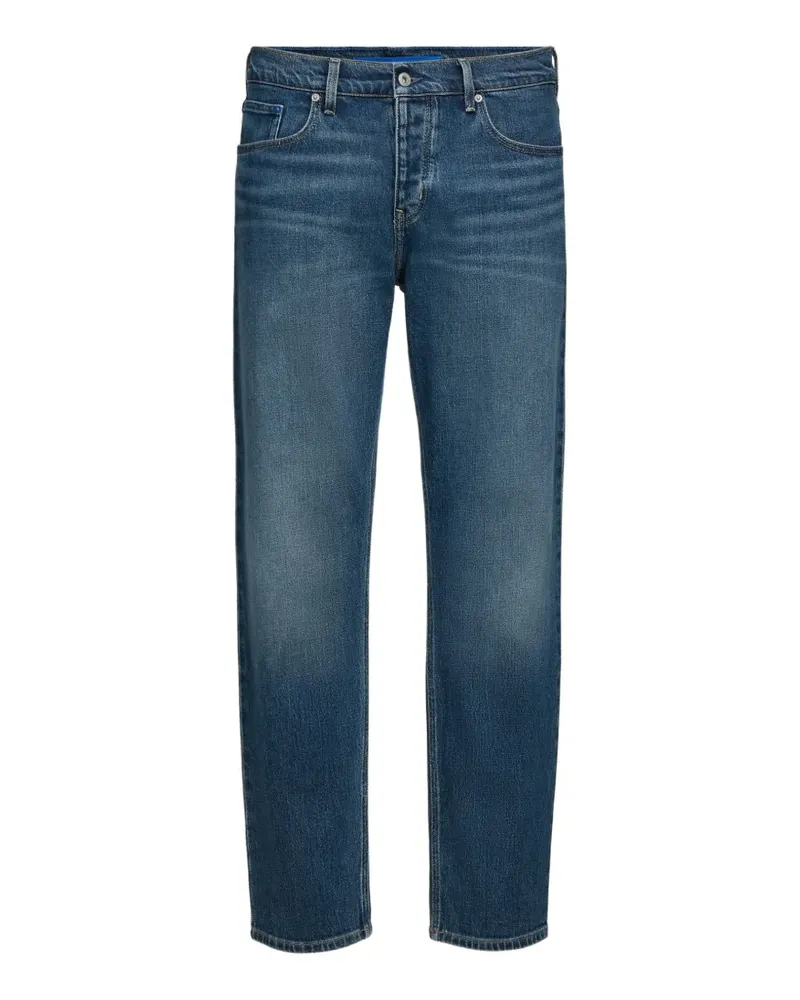 Karl Lagerfeld tapered-leg washed jeans - Blau Blau