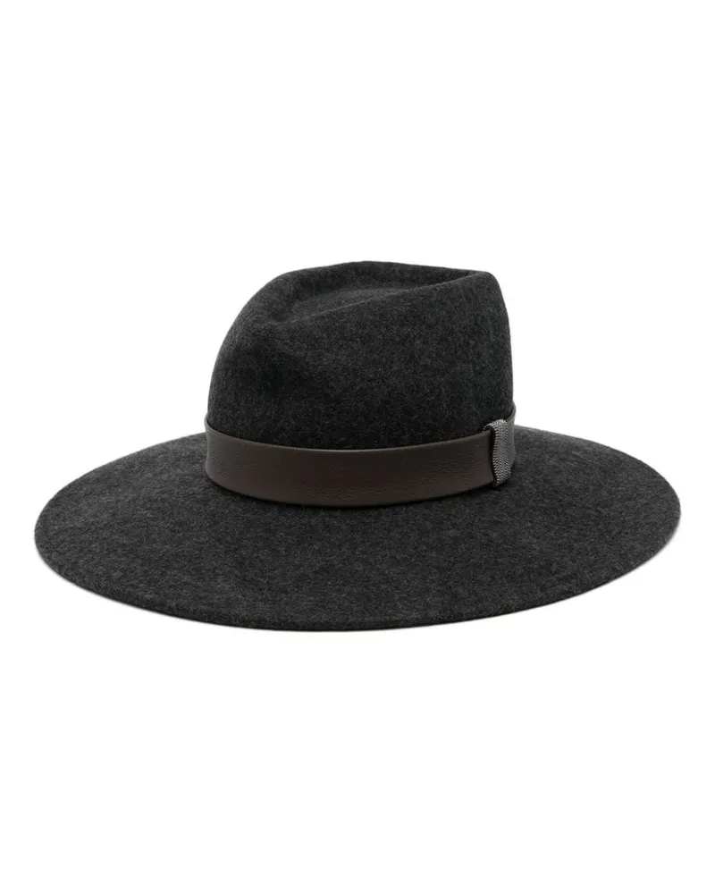 Peserico Fedora aus Wollfilz - Grau Grau