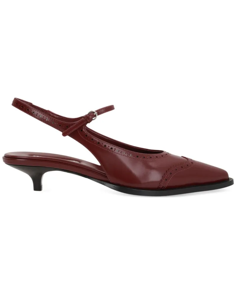 Miu Miu Slingback-Pumps mit Budapestermuster 35mm - Rot Rot