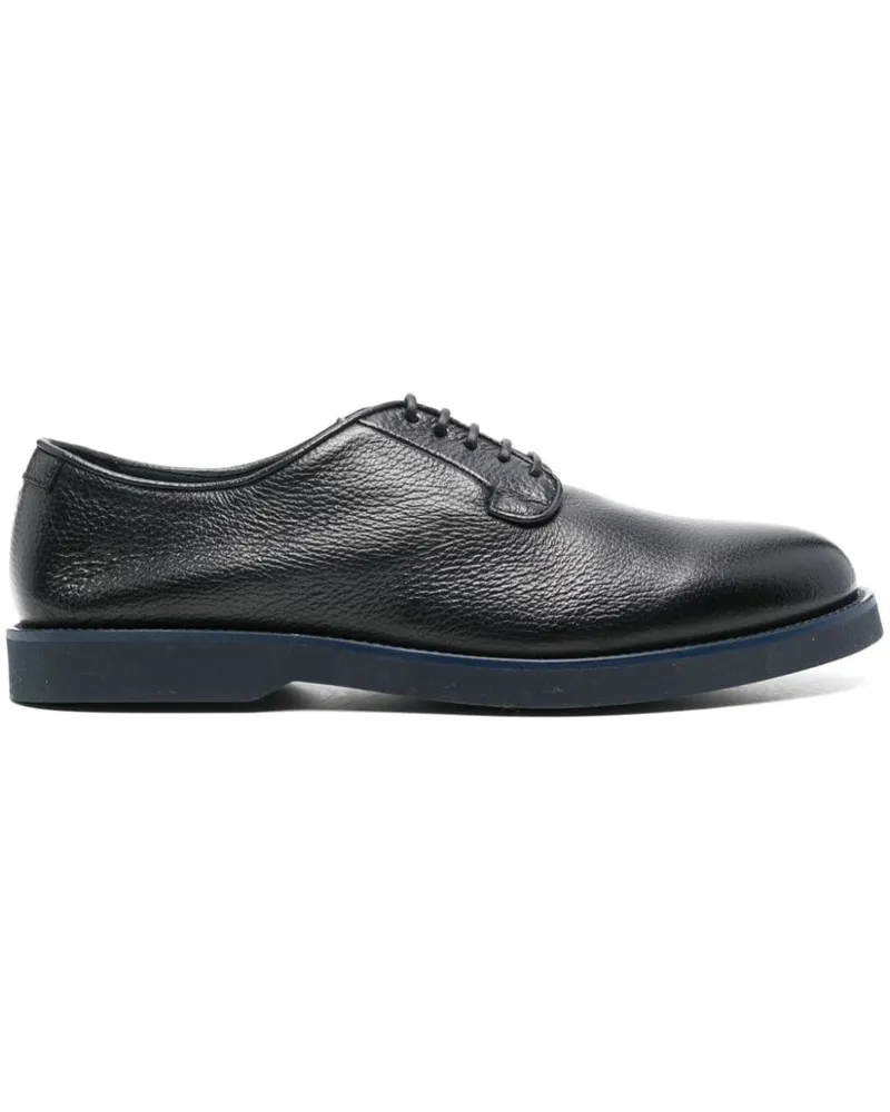 Doucal´s lace-up leather derby shoes Blau