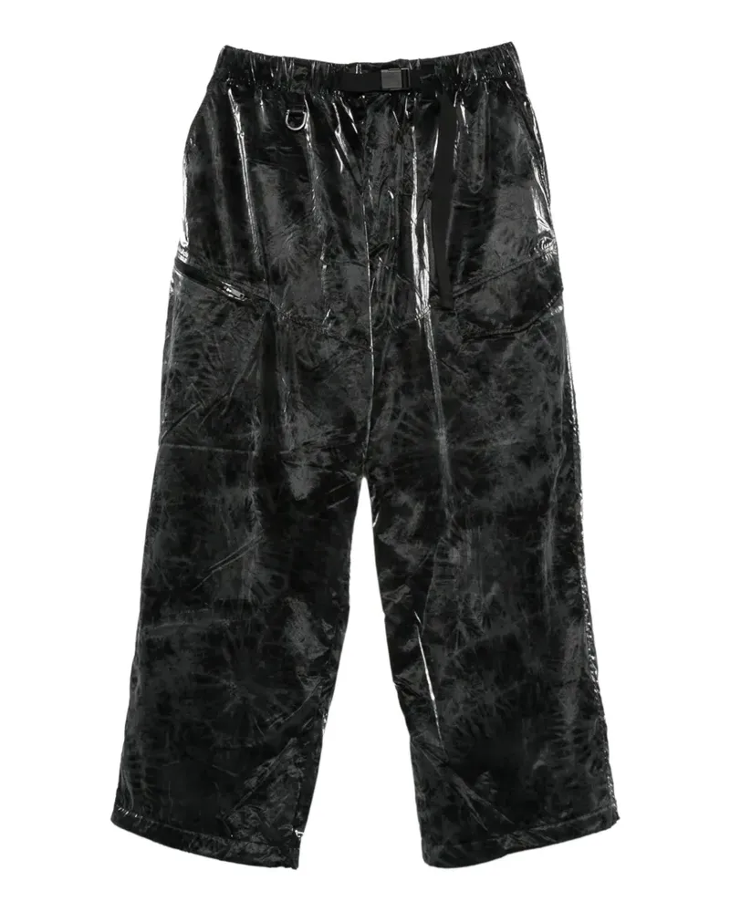 Y-3 Hose mit Glanzoptik - Schwarz Schwarz