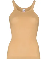 RE/DONE Geripptes Tanktop Nude