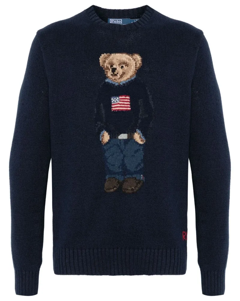 Ralph Lauren Flag Bear Pullover - Blau Blau