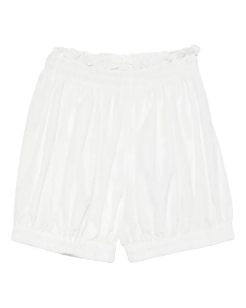 Norma Kamali Peasant Puff shorts - Weiß Weiß