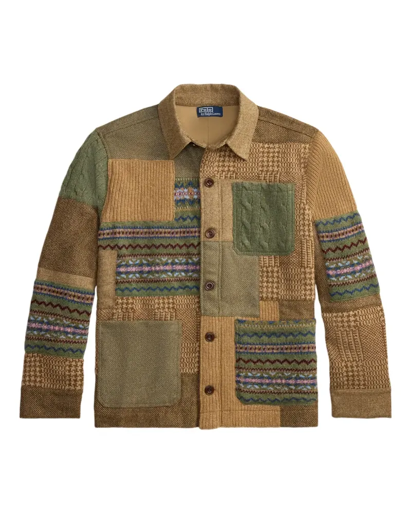 Ralph Lauren patchwork collared cardigan - Braun Braun