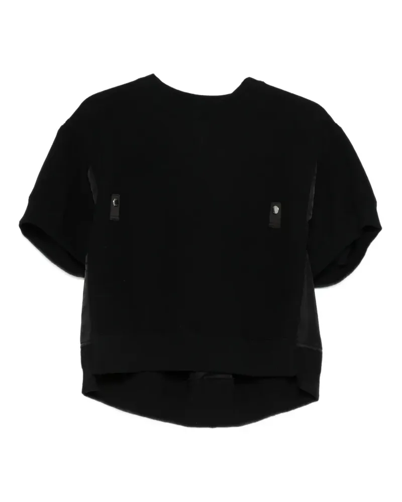 Sacai panelled sweatshirt - Schwarz Schwarz