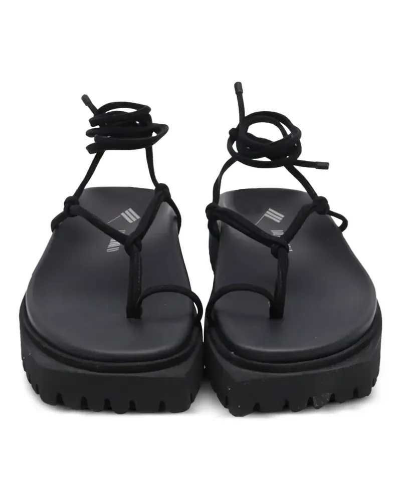 ATTICO lace-up platform sandals - Schwarz Schwarz