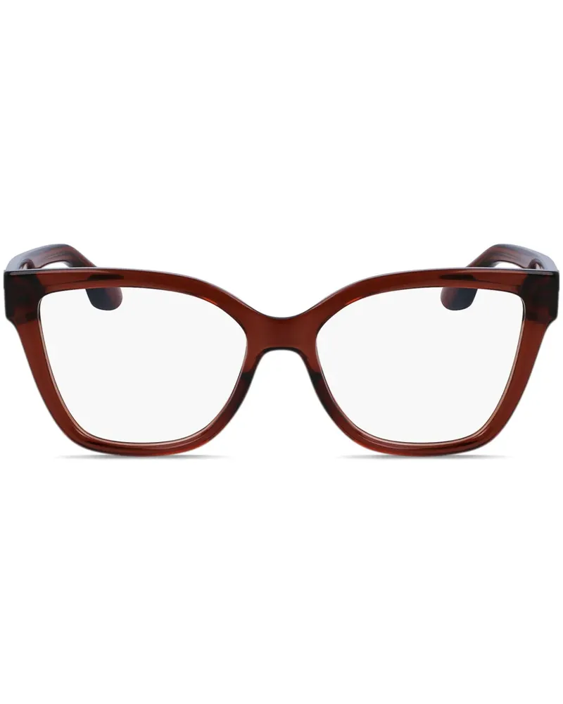 Victoria Beckham Brille mit eckigem Gestell - Braun Braun