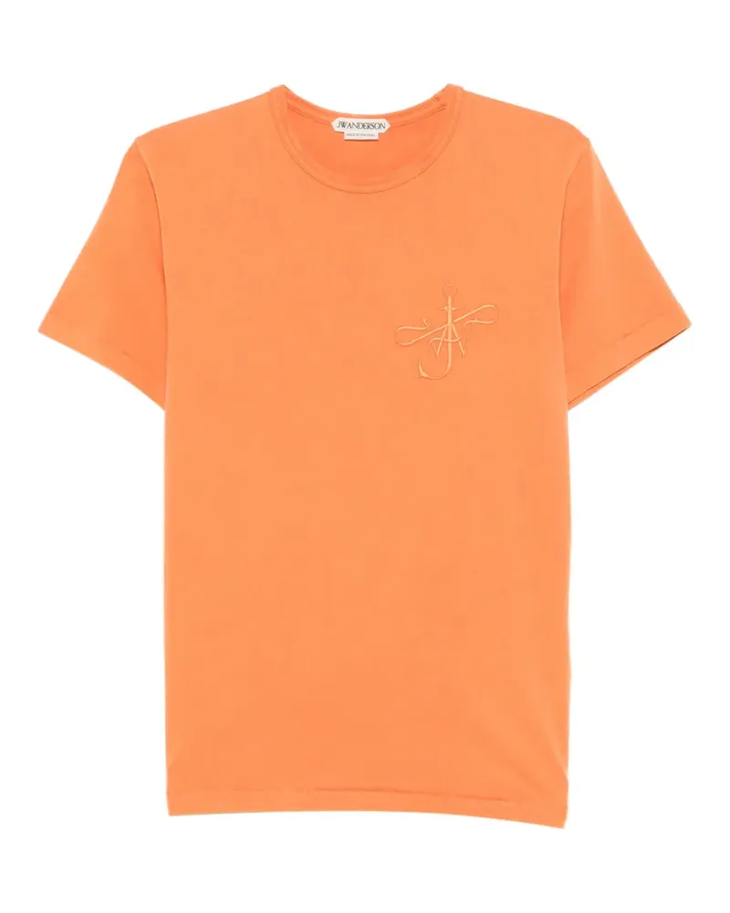 J.W.Anderson T-Shirt mit Ankerstickerei - Orange Orange