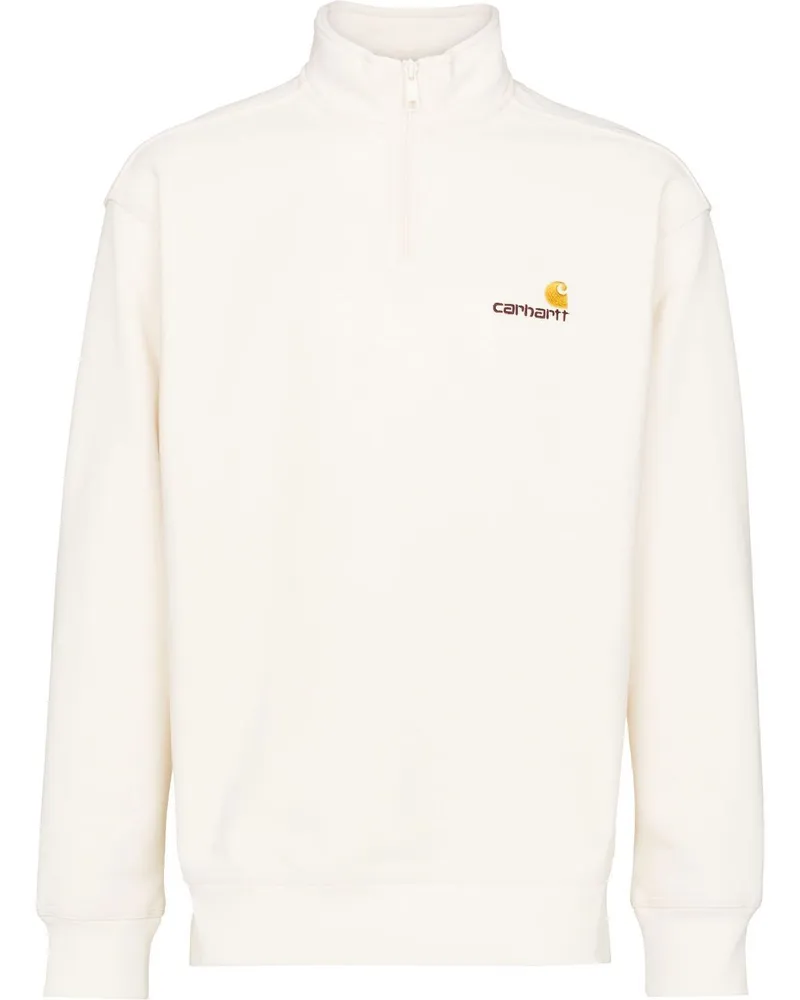Carhartt WIP Sweatshirt mit Reißverschluss - Weiß Weiß