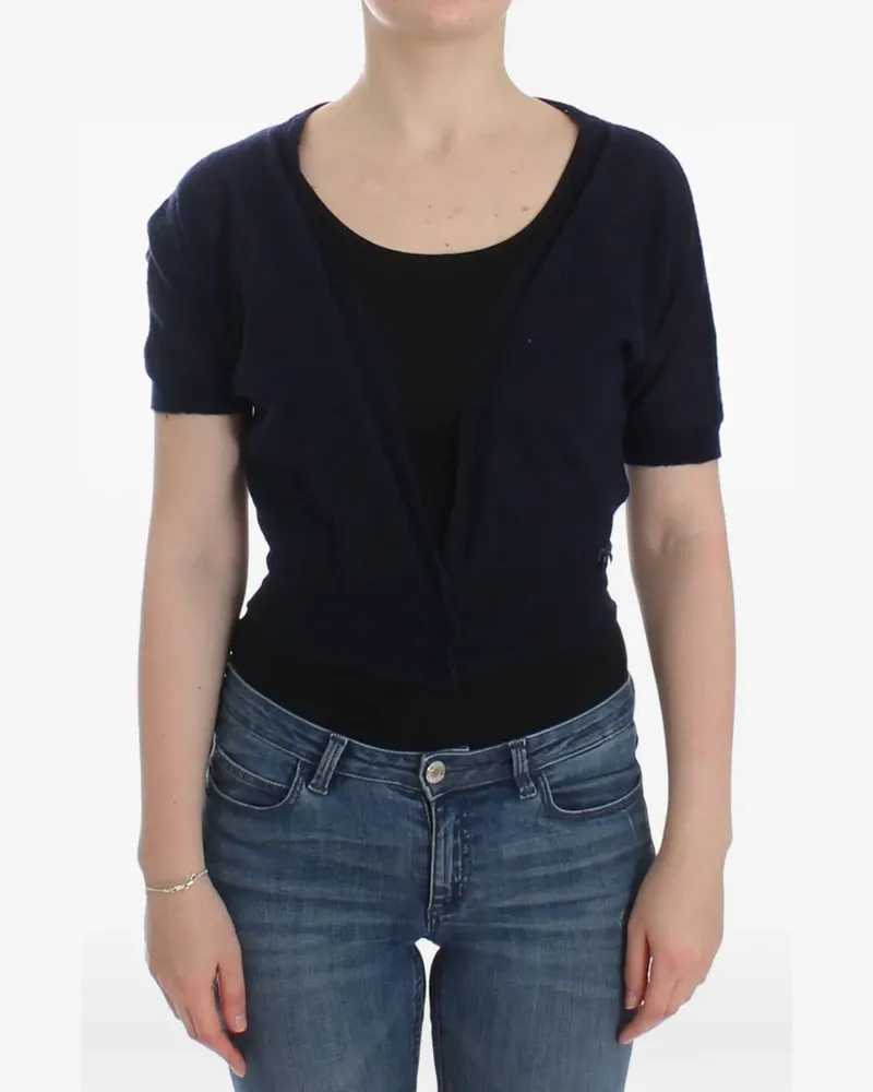 Ermanno Scervino Kurzärmeliger Cardigan - Blau Blau