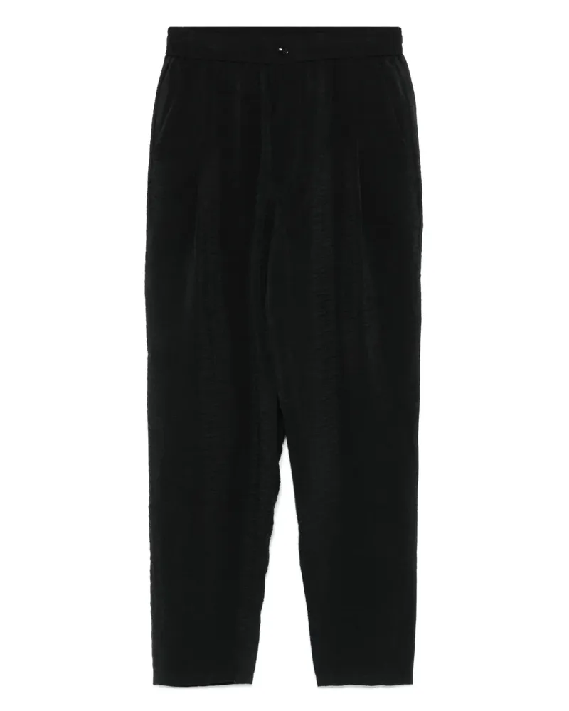 Giorgio Armani Hose mit elastischem Bund - Schwarz Schwarz