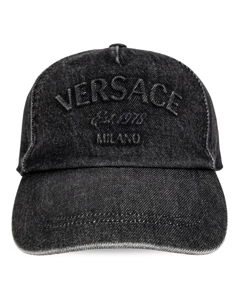 Versace Jeans-Baseballkappe mit Logo - Grau Grau