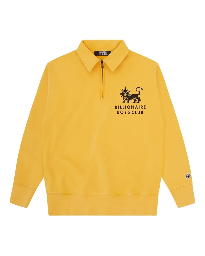 Billionaire Boys Club Sweatshirt mit Viertelreißverschluss - Gelb Gelb