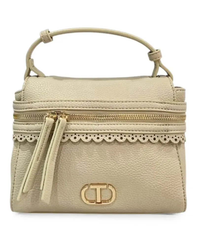 Twin-Set Kleine Cécile Schultertasche - Nude Nude