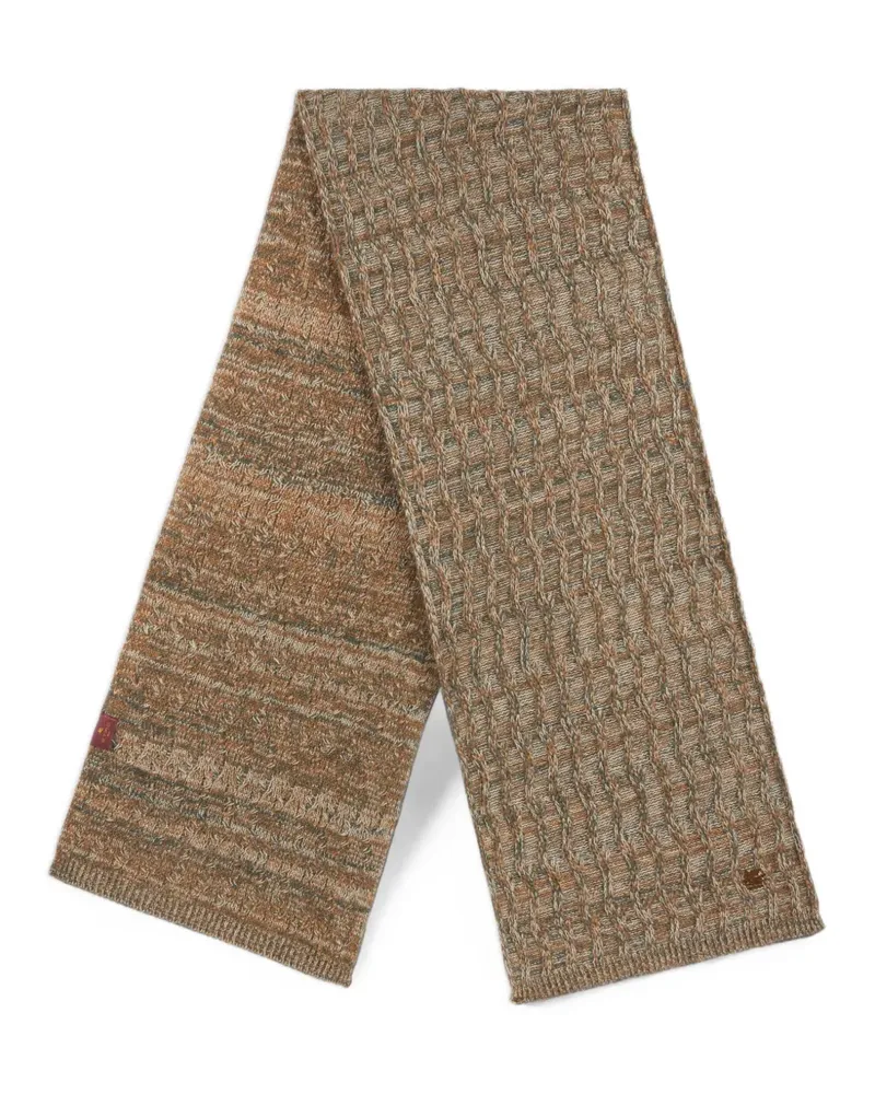 Etro Kaschmirschal mit Zopfmuster - Grün Grün