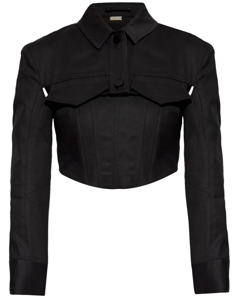 Cult Gaia Oberteil mit Cut-Out - Schwarz Schwarz