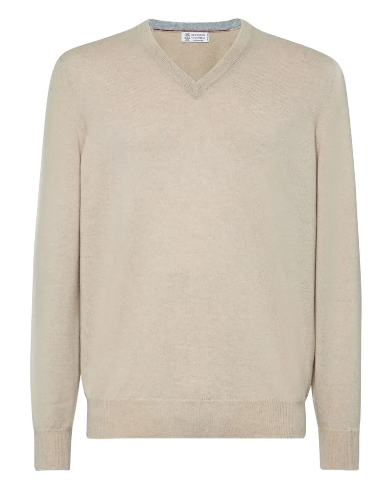Brunello Cucinelli Pullover aus Kaschmir - Nude Nude