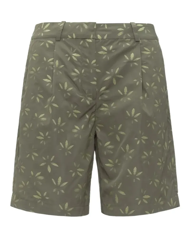 K-Way Larose jacquard-embroidered shorts - Grün Grün