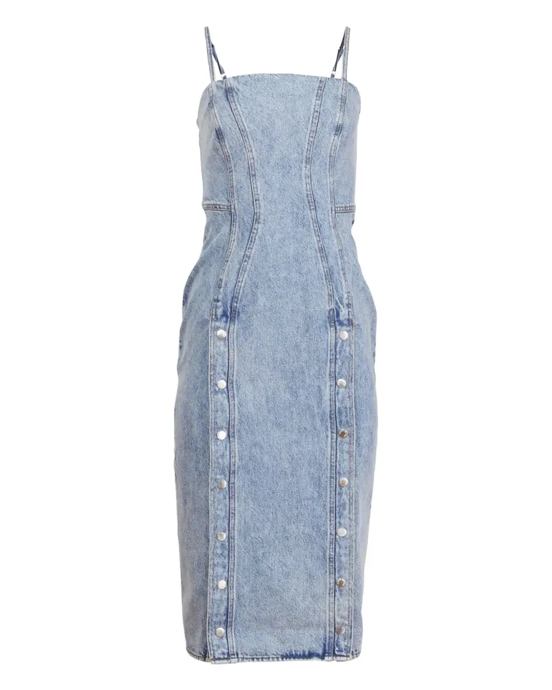 Fleur Du Mal Kleid aus Denim - Blau Blau