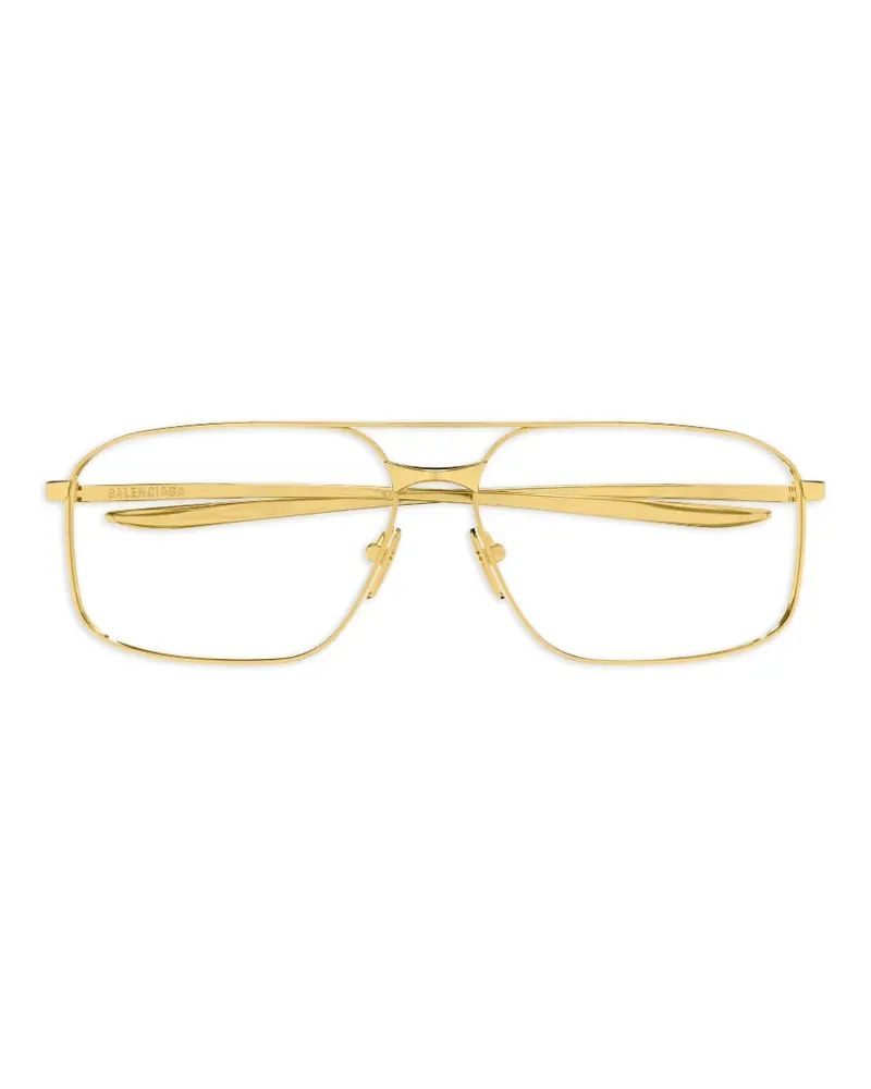 Balenciaga Brille mit Brauensteg - Gold Gold