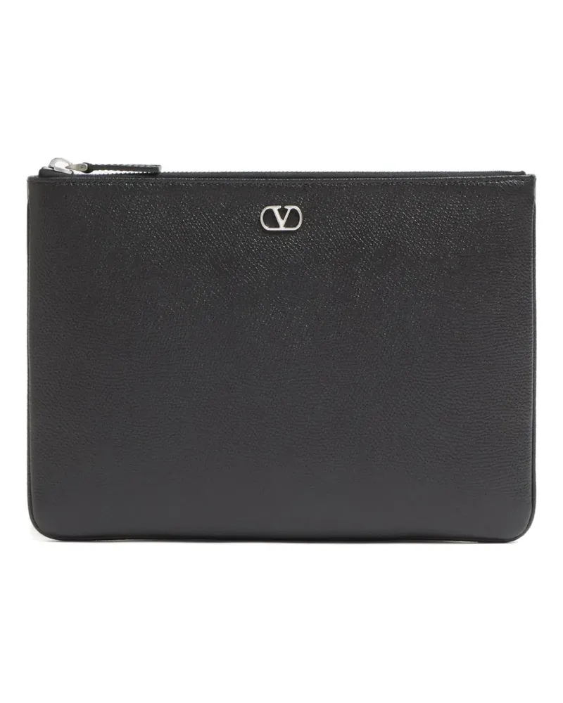 Valentino Garavani VLogo Signature Clutch - Schwarz Schwarz