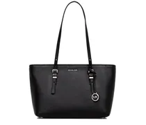 Shopper mit Logo-Anhänger - Schwarz