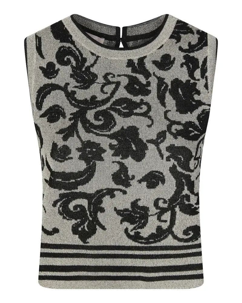 Liu Jo crew-neck ribbed-knit vest - Nude Nude