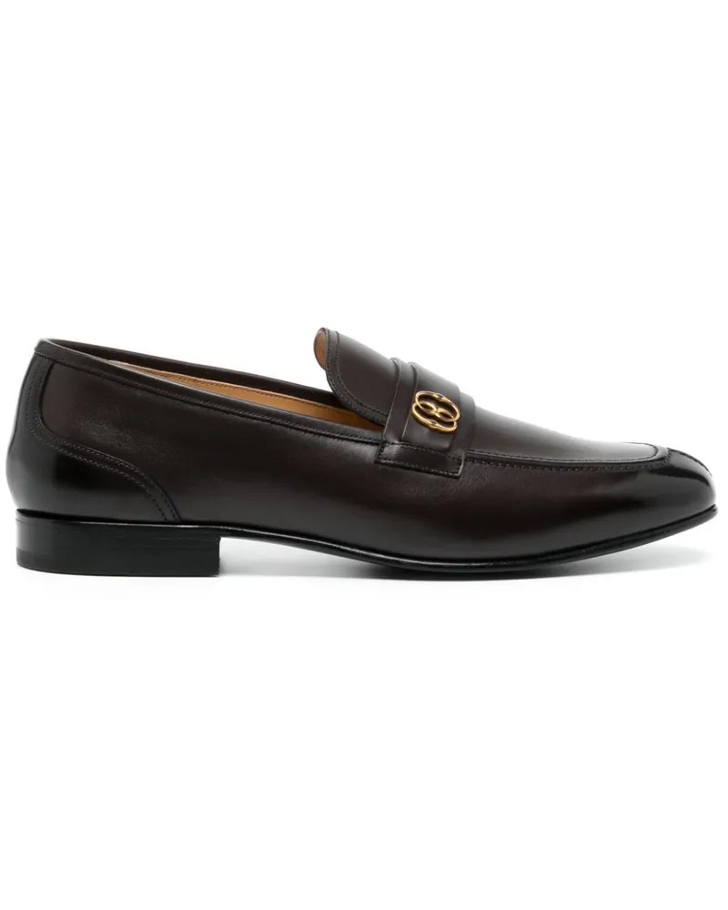 Bally Loafer mit Emblem-Schild Braun