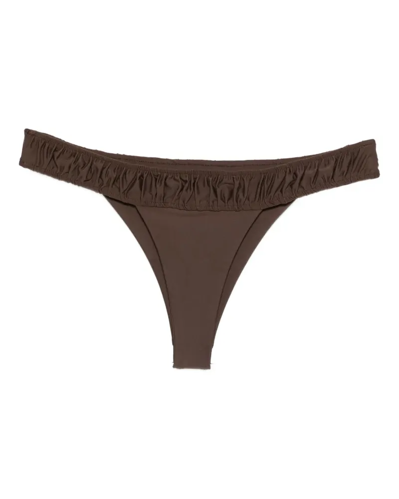 Faithfull The Brand Rocio ruffled bikini bottoms - Braun Braun