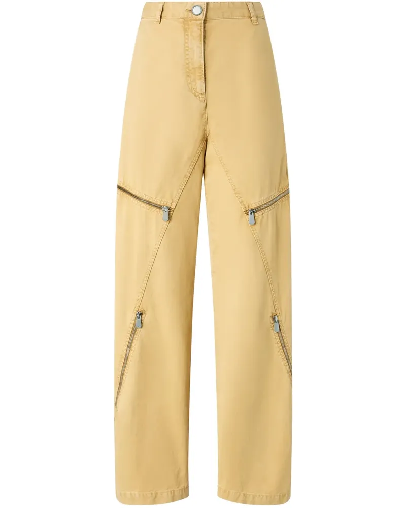 Pinko Hose mit weitem Bein - Gelb Gelb